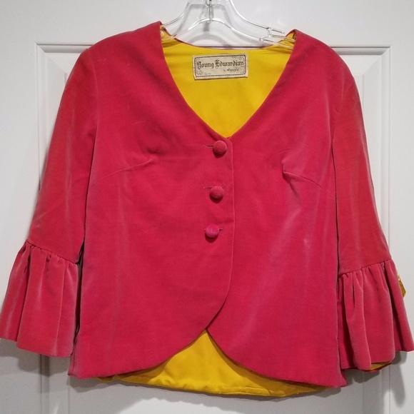 Dresses & Skirts - Vintage 1960's Hot Pink Velvet skirt & jacket set